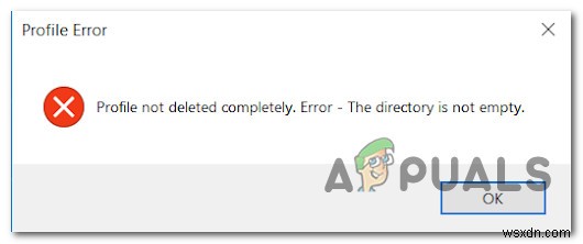 फिक्स:विंडोज 10 पर  प्रोफाइल पूरी तरह से डिलीट नहीं हुई  एरर 