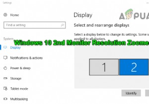 फिक्स:विंडोज 10 दूसरा मॉनिटर रेजोल्यूशन जूम इन 