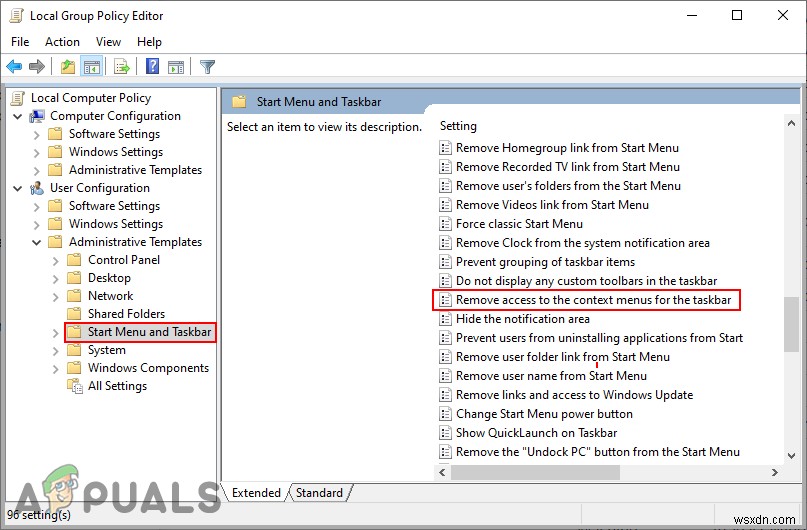 विंडोज 10 फाइल एक्सप्लोरर, स्टार्ट मेन्यू और टास्कबार में संदर्भ मेनू अक्षम करें 
