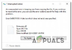 विंडोज 10 पर त्रुटि कोड 0X800701B1 को कैसे ठीक करें 
