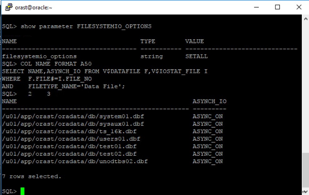 Oracle 11g I/O अंशांकन अवलोकन 