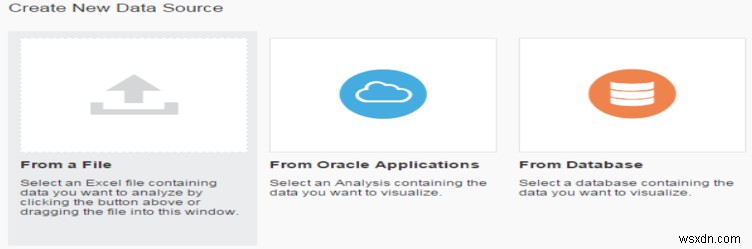 Oracle डेटा विज़ुअलाइज़ेशन डेस्कटॉप 