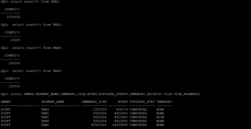 Oracle डाटाबेस v18c स्वचालित इन-मेमोरी 