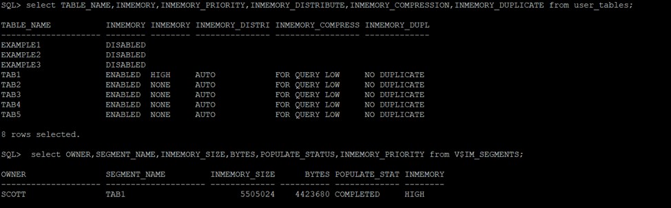 Oracle डाटाबेस v18c स्वचालित इन-मेमोरी 