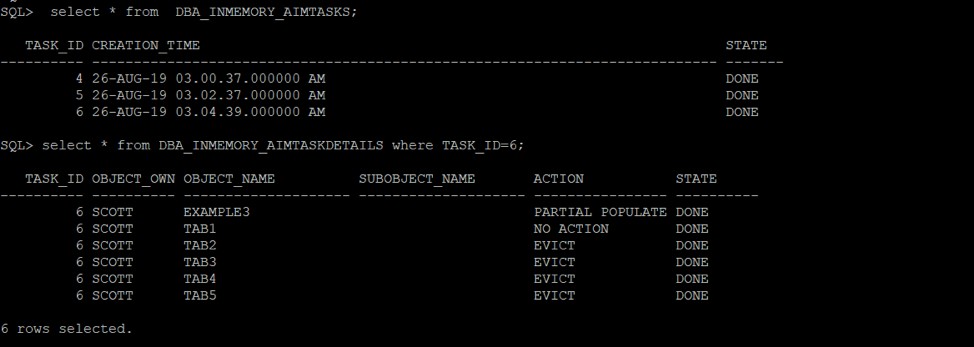 Oracle डाटाबेस v18c स्वचालित इन-मेमोरी 