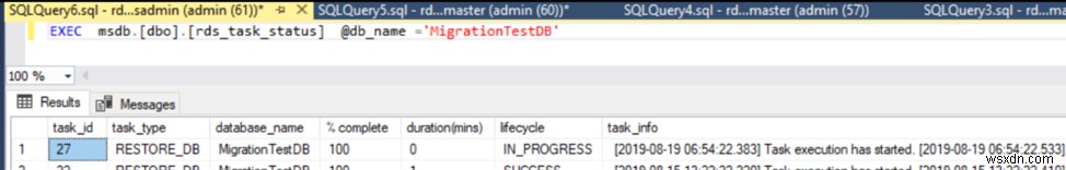 SQL सर्वर डेटाबेस को AWS RDS इंस्टेंस में माइग्रेट करें 