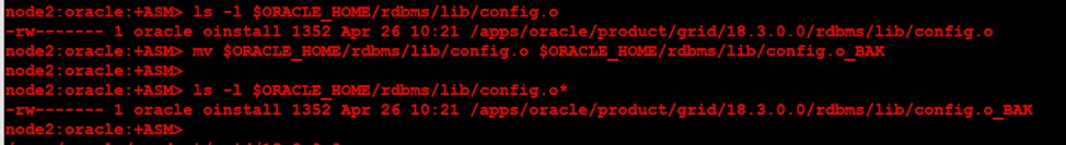 क्लस्टर और डेटाबेस बायनेरिज़ के लिए Oracle v18c ग्रिड इन्फ्रास्ट्रक्चर को फिर से जोड़ना 