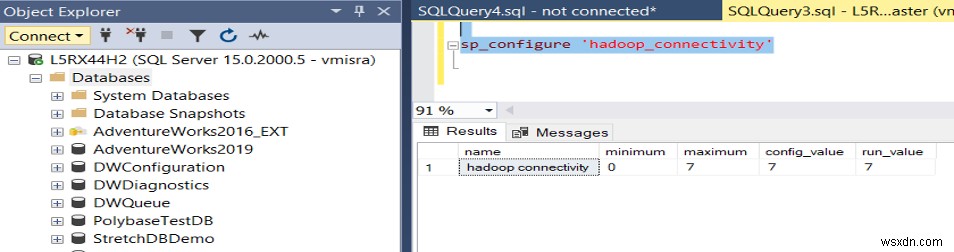 SQL PolyBase सेटअप समस्याएँ 
