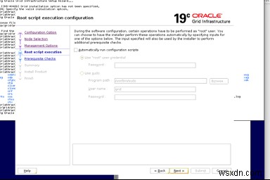 Oracle ग्रिड को 12c से 19c . में अपग्रेड करें 