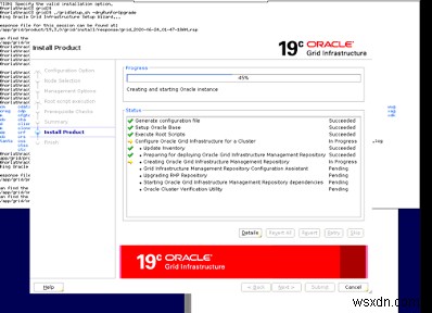 Oracle ग्रिड को 12c से 19c . में अपग्रेड करें 