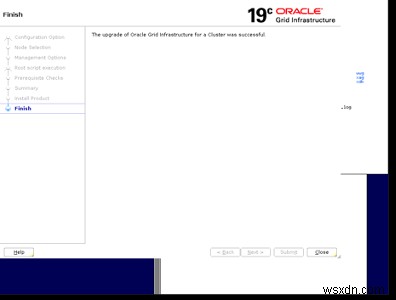 Oracle ग्रिड को 12c से 19c . में अपग्रेड करें 