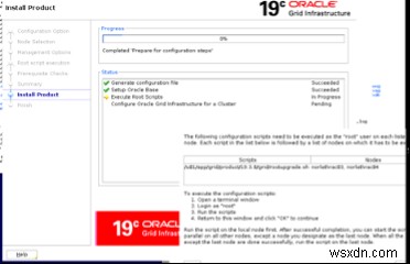 Oracle ग्रिड को 12c से 19c . में अपग्रेड करें 