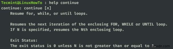 शेल स्क्रिप्ट में ब्रेक और कंटिन्यू स्टेटमेंट का उपयोग कैसे करें 