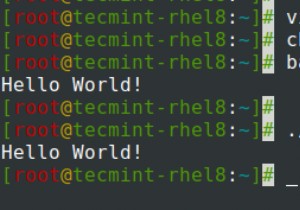 लिनक्स में सरल शैल स्क्रिप्ट कैसे बनाएं 