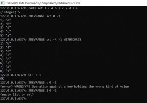 Redis ZREVRANGE - Desc रैंक रेंज द्वारा क्रमबद्ध सेट के तत्व कैसे प्राप्त करें 