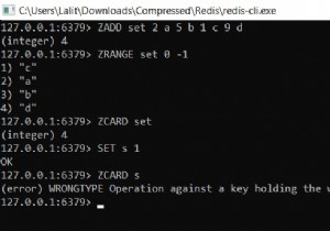 रेडिस ZCARD - रेडिस डेटास्टोर में सॉर्ट किए गए सेट का आकार कैसे प्राप्त करें 