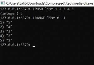 रेडिस लिस्ट - रेडिस डेटास्टोर में लिस्ट वैल्यू को मैनेज करने के लिए कमांड 