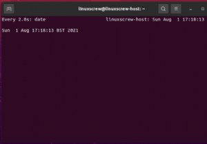 उदाहरण के साथ, लिनक्स में वॉच कमांड का उपयोग कैसे करें 