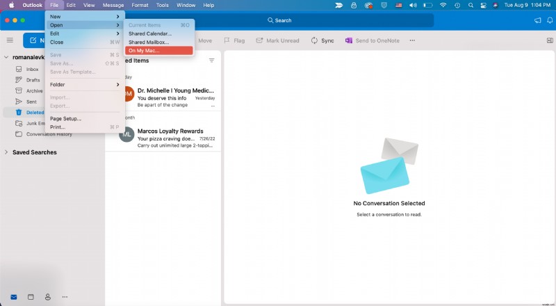 Mac के लिए Outlook में हटाए गए आइटम कैसे पुनर्प्राप्त करें