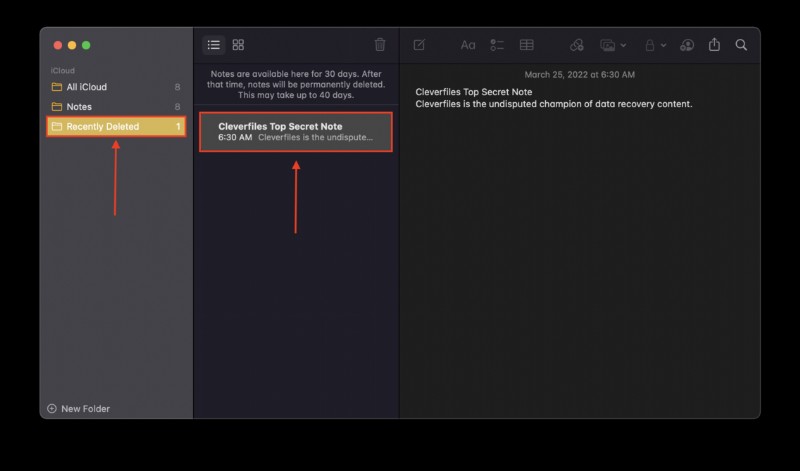 मैक पर हटाए गए नोट्स को पुनर्प्राप्त करने के 5 तरीके 