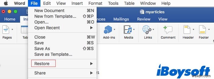 Mac 2022 पर बिना सहेजे, हटाए गए या खोए हुए Word दस्तावेज़ को पुनर्प्राप्त करें