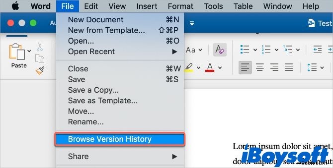 Mac 2022 पर बिना सहेजे, हटाए गए या खोए हुए Word दस्तावेज़ को पुनर्प्राप्त करें