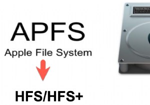 बिना डेटा हानि के APFS को HFS/HFS+ में वापस/रूपांतरित/डाउनग्रेड कैसे करें?