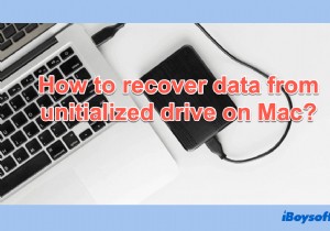 डिस्क क्या आरंभिक नहीं है? इससे डेटा कैसे पुनर्प्राप्त करें और इसे ठीक करें