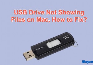 USB ड्राइव Mac पर फ़ाइलें नहीं देख सकते, कैसे ठीक करें?