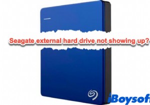 सीगेट बाहरी हार्ड ड्राइव मैक पर मान्यता प्राप्त नहीं है (मैकोज़ मोंटेरे फिक्स सहित)