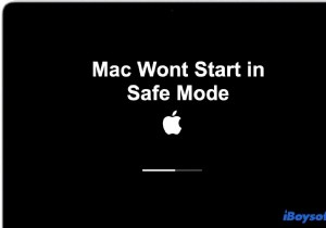 Mac सुरक्षित मोड में प्रारंभ नहीं होगा, यह रहा क्या करें?