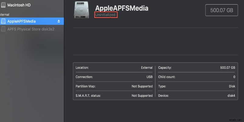 AppleAPFSMedia अप्रारंभीकृत, खोए हुए डेटा को कैसे पुनर्प्राप्त करें?