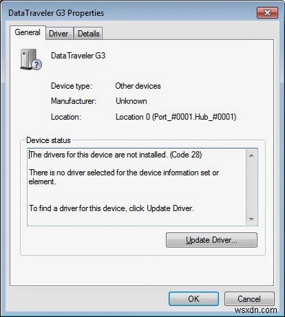 USB 3.0 डिवाइस ड्राइवर स्थापित नहीं हो रहा है- [हल] 