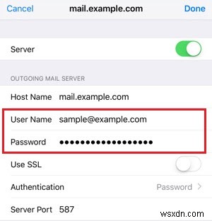 iPhone, iPad या Mac पर telus.net या telusplanet.net ईमेल खाते से ईमेल भेजने में असमर्थ