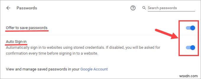 कैसे ठीक करें Chrome पासवर्ड नहीं सहेज रहा है समस्या