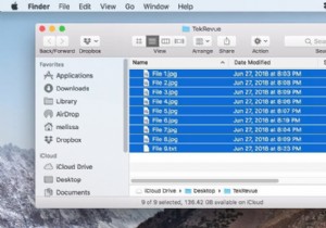 मैक पर एकाधिक फ़ाइलों का चयन करने के बारे में बुनियादी कौशल 