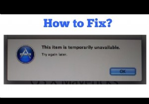 इस मद की त्रुटि को ठीक करता है अस्थायी रूप से अनुपलब्ध है 