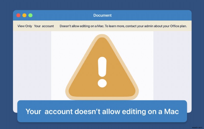 [ERROR SOLVED] आपका खाता Mac पर संपादन की अनुमति नहीं देता
