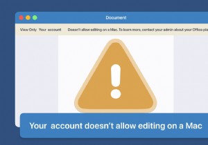 [ERROR SOLVED] आपका खाता Mac पर संपादन की अनुमति नहीं देता