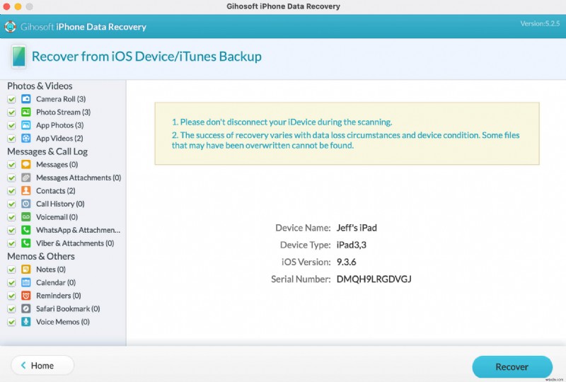 हटाई गई फ़ाइलों को पुनर्स्थापित करने के लिए सर्वश्रेष्ठ iPad डेटा रिकवरी सॉफ़्टवेयर