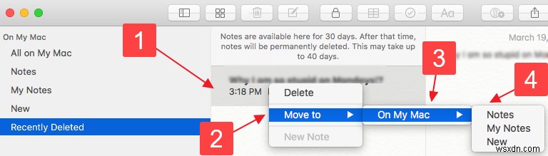 मैक पर हटाए गए नोट्स को कैसे पुनर्प्राप्त करें:4 कार्य करने के तरीके 