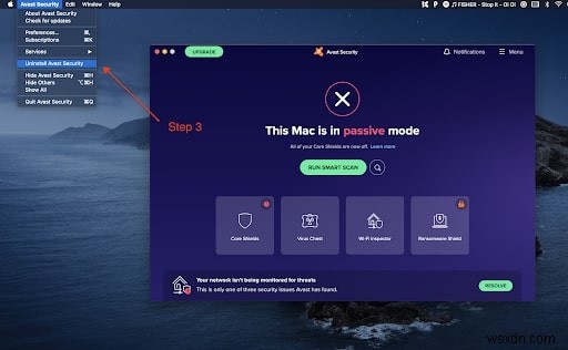 Mac पर Avast को अनइंस्टॉल कैसे करें