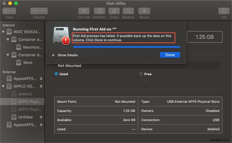 Mac पर डिस्क की जांच और मरम्मत के लिए डिस्क उपयोगिता प्राथमिक उपचार कैसे चलाएं?