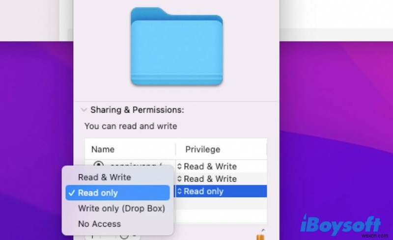 Mac 2022 पर फाइल, फोल्डर, ऐप और हार्ड ड्राइव अनुमतियां बदलें