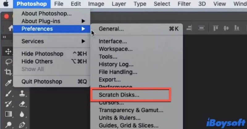 फ़ोटोशॉप स्क्रैच डिस्क Mac पर भरी हुई हैं, इन समाधानों को आज़माएं