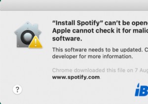 खोला नहीं जा सकता क्योंकि Apple दुर्भावनापूर्ण सॉफ़्टवेयर के लिए इसकी जाँच नहीं कर सकता