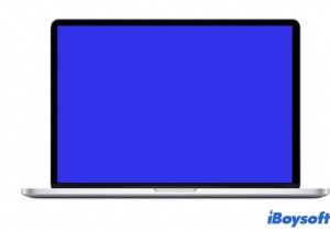 मैकबुक एयर/प्रो पर ब्लू स्क्रीन, क्यों और कैसे ठीक करें - 2022