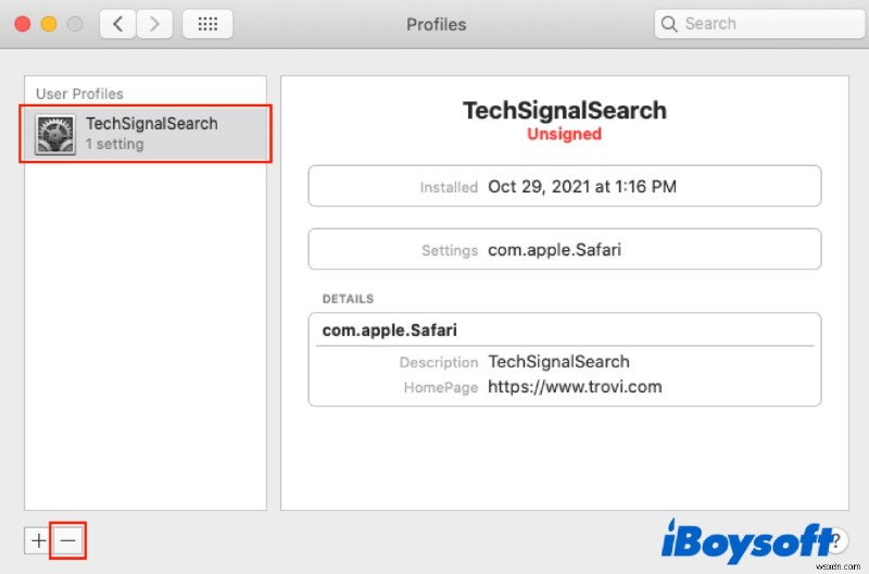 Mac पर MainSearchSignal को मुफ्त में कैसे निकालें?