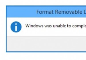 Windows प्रारूप को पूरा करने में असमर्थ था, कैसे ठीक करें