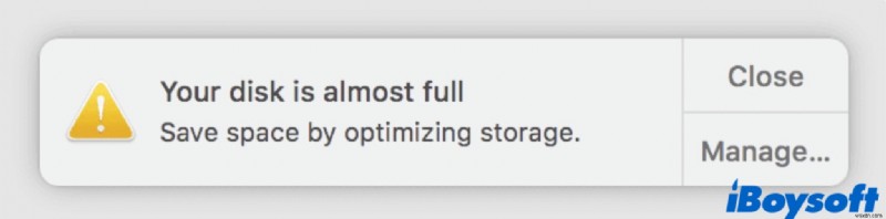 [Fixed]Mac पर स्टार्टअप डिस्क पूर्ण त्रुटि